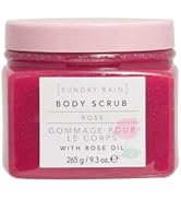Sunday Rain Polishing Gentle Vegan Body Scrub, Infused with Soothing Rose Oil, Vitamin A and Anti...