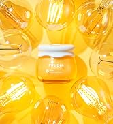 Yellow light bulbs with product on center