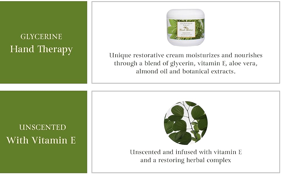 About Glycerine Hand Therapy. Unscented with Vitamin E