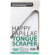 Primal Life Organics, Happy Papillae Tongue Scraper, Self-Cleaning Copper, Supports Oral Health (...