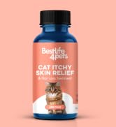 Cat Itchy Skin Relief & Hair Loss Treatment - Holistic Skin Allergy Relief for Cats Calms Dry Ski...