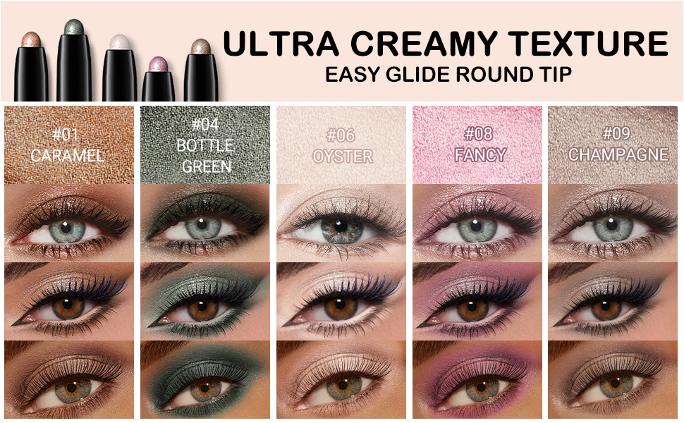 taupe shimmer long-lasting crease-proof soft grey shimmer eyeshadow