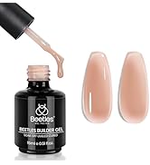Beetles Builder Gel 7 in 1 Strengthener Gel Nail Polish Nude Color Hard Gel Jelly Beige for Nail ...