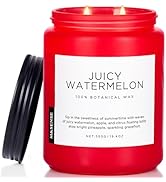 M&SENSE Juicy Watermelon Scented Candle, 19.4oz 110 Hours Clean Non Toxic Natural Soy Wax Long La...