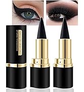 Kaely 2Pcs Gel Eyeliner Pencil, Natural Black Eyeliner Cream for Waterline, Liquid Eye Liner Wate...