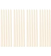 Viyffo 12 Inch Ivory Taper Candles Set of 20 Unscented Smokeless Long Tall Tapered Candles for Ca...