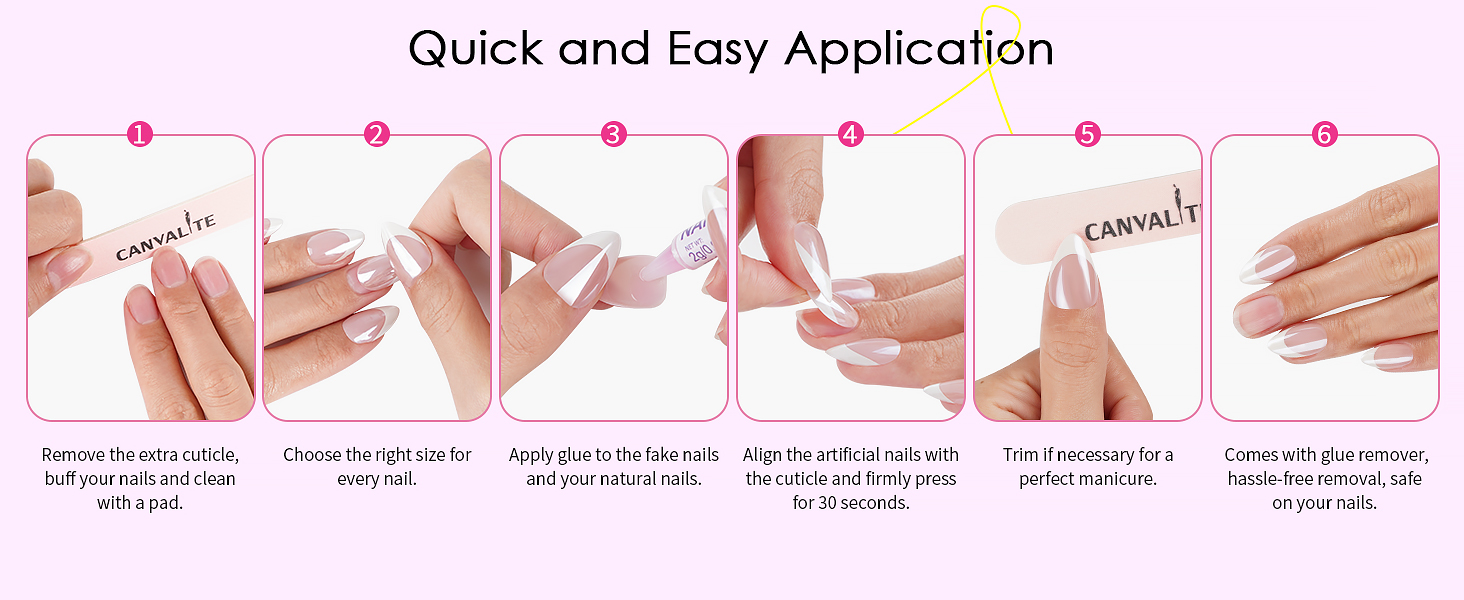 press on nails short almond