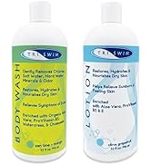 TRISWIM Skin Care Set with Chlorine Removal Body Wash + After Swim Lotion 32 Fl Oz | Defends Skin...