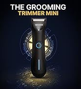 MENHOOD Balls Trimmer for Men Grooming Trimmer Mini Groin Trimmer for Men with Skin-Friendly Cera...