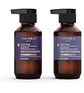 THEORIE Purple Sage Travel Set - Brightening Shampoo & Conditioner minis - Color Repair Formula -...