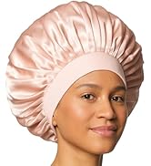Kitsch XL Satin Bonnet for Sleeping - Softer Than Silk Hair Bonnet For Women - Secure Fit, Adjust...