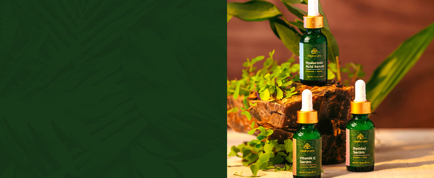 Tree of Life Vit C, Retinol, and Hyaluronic Serums