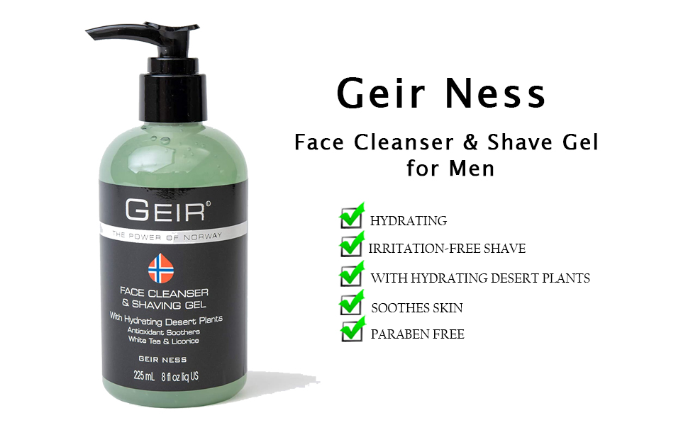 face wash men's, face wash, face cleanser, shave gel for men, shave gel, facial skin care products