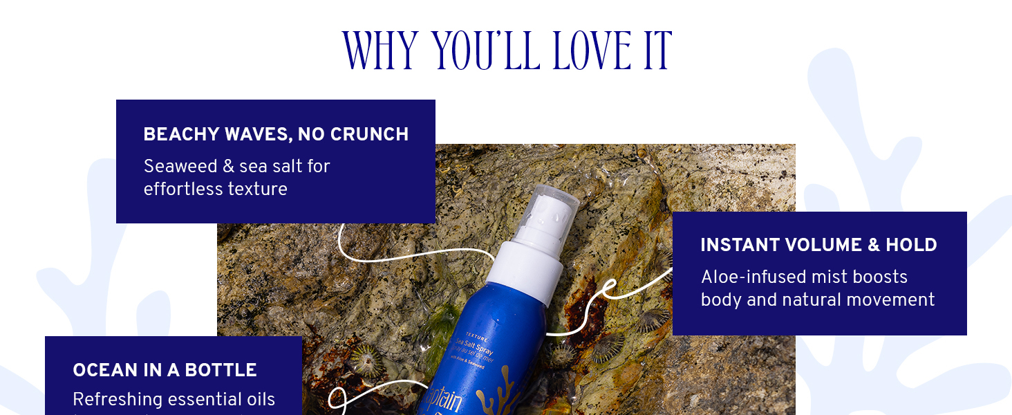 Beachy Waves No Crunch Seaweed Sea Salt For Texture Volume Hold