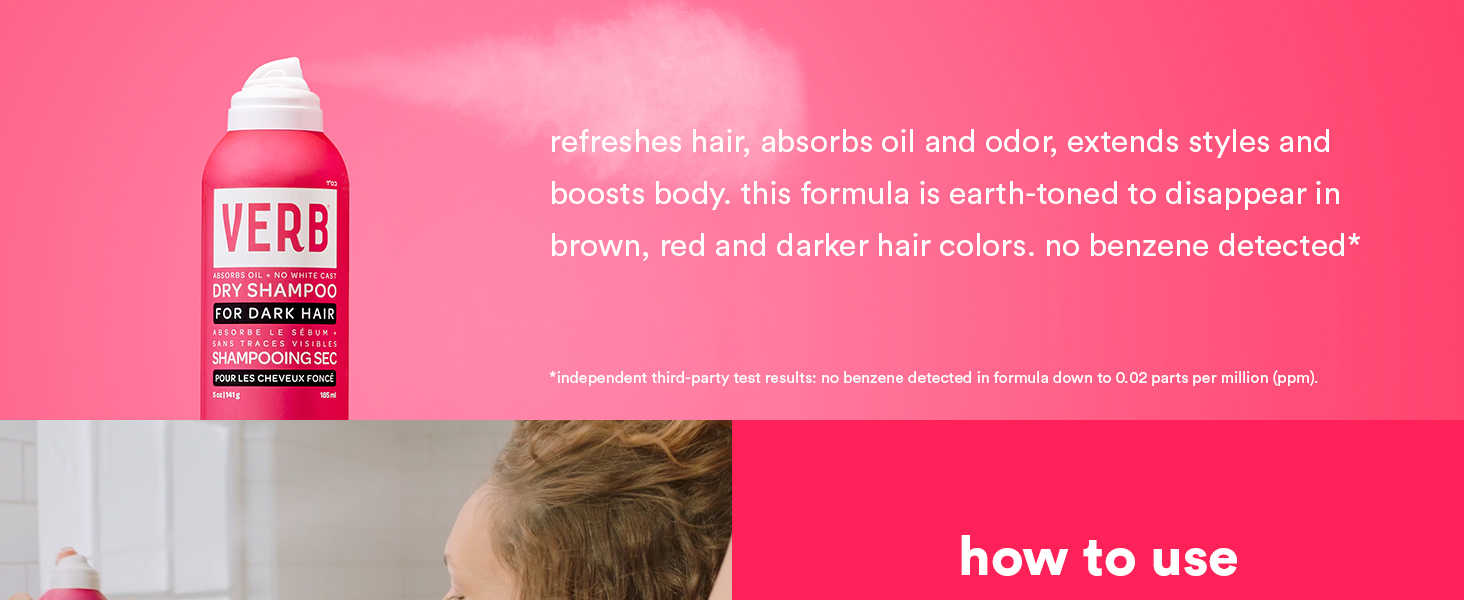 dry shampoo dark texture and benefits