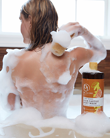 Dr Jacobs Naturals castile, soap, liquid, pure, unscented, organic, castile body wash eczema relief
