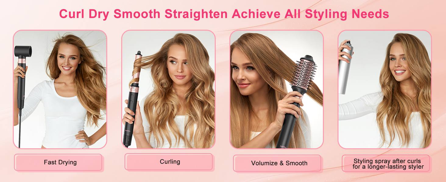 bionic curling iron professional hair dryer hot round brush hot tools hair dryer ion hair dryer