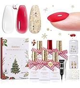 Beetles Builder Gel Kit HEMA-Free-Enchanted Night 8 in 1 Nail Thickening Strengthening Building A...