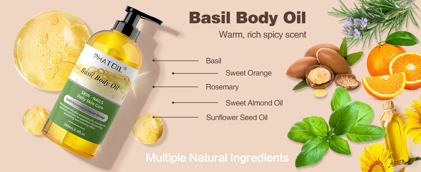 basil body oil