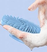 silicone body scrubber wavy bristles well lather