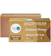360Feel Oatmeal Honey Shampoo Bar - Nourishing and Moisturizing Anti-Dandruff Oatmeal Soap Bar - ...
