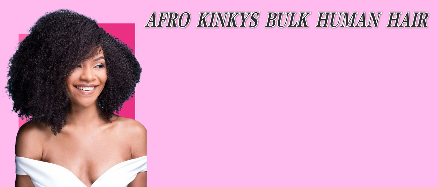 afro kinkys bulk human hair