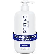 Routine Wellness Anti-Thinning Shampoo for Thinning Hair - Biotin DHT Blocker Women & Men - Color...