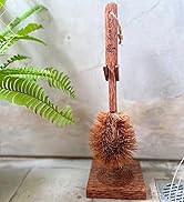 wood toilet brush handmade
