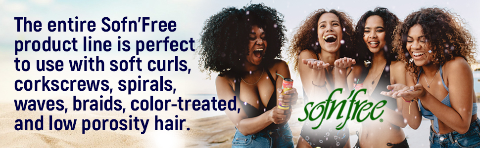 Sofn’Free Moisturizer & Curl Activator low porosity hair products curl setting lotion