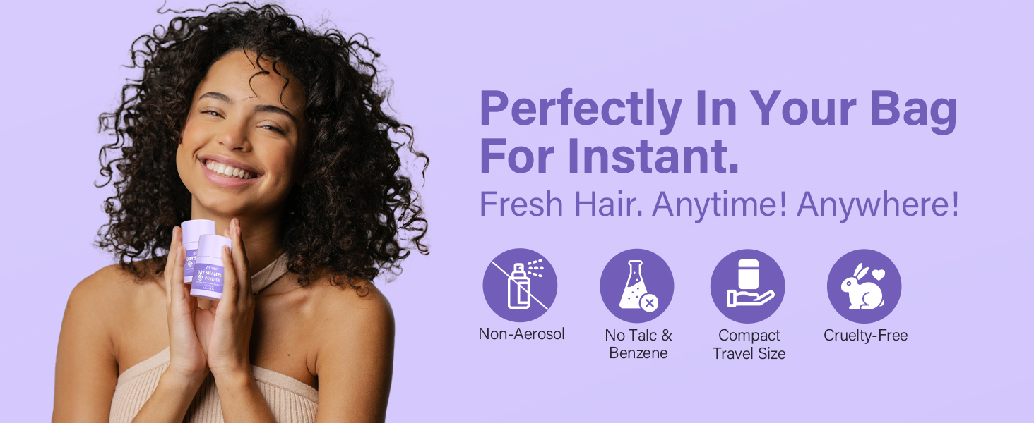 Dry Shampoo Powder for Women & Men