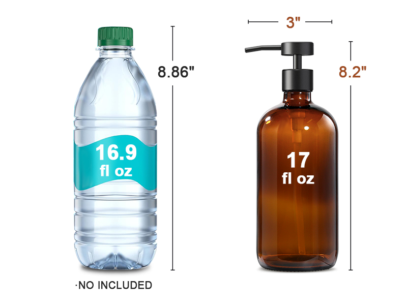 amber soap dispenser
