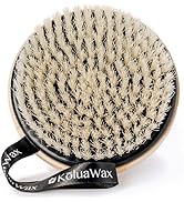 KoluaWax Exfoliating Brush, Body Scrubber for Wet or Dry Brushing, Waxing Prep for Skin and Ingro...