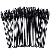 BTYMS 100 Pcs Disposable Eyelash Spoolies Brush Mascara Applicator Lash Wand Lashes Brush Eyebrow...