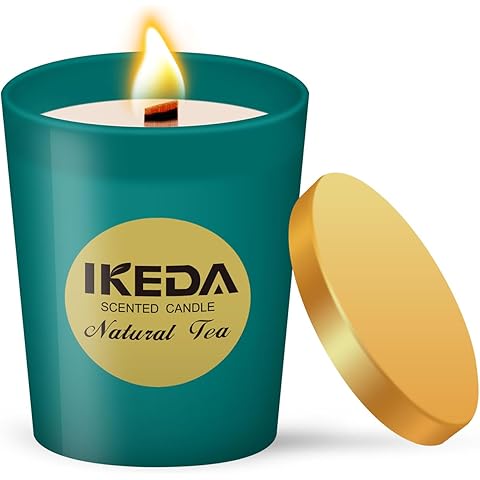 Ikeda Scented Candles | Gift for Home Aromatherapy | Non-Toxic Natural Candle | Sin...