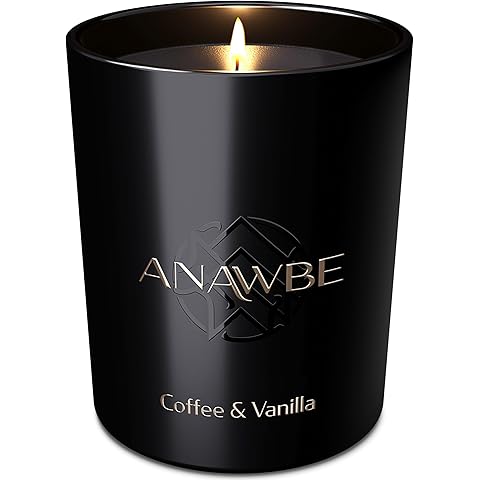 Coffee & Vanilla Candle, Soy Candles for Men, Scented Candles for Home, Masculine B...