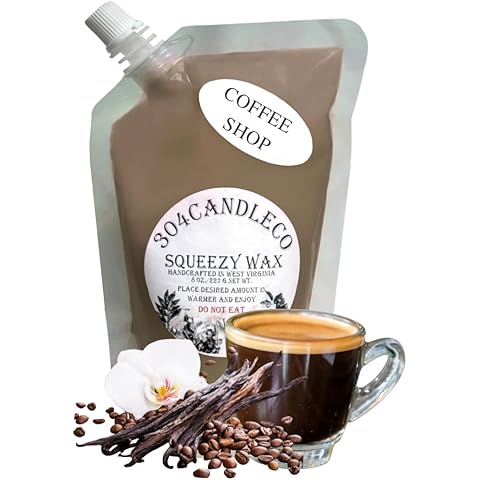 Large 8oz Squeeze Soy Wax Melt - Coffee Shop - 50 SCENTS! - Highly Fragrant & Hand-...
