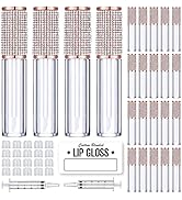 24 Pack Crystal Rhinestone Lip Gloss Tubes with Wand 5ml Empty Lip Gloss Containers Lipgloss Bott...