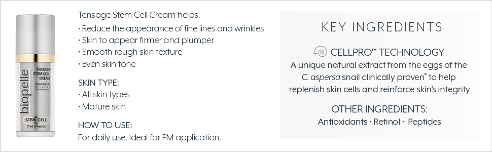 TENSAGE Stem Cell Cream