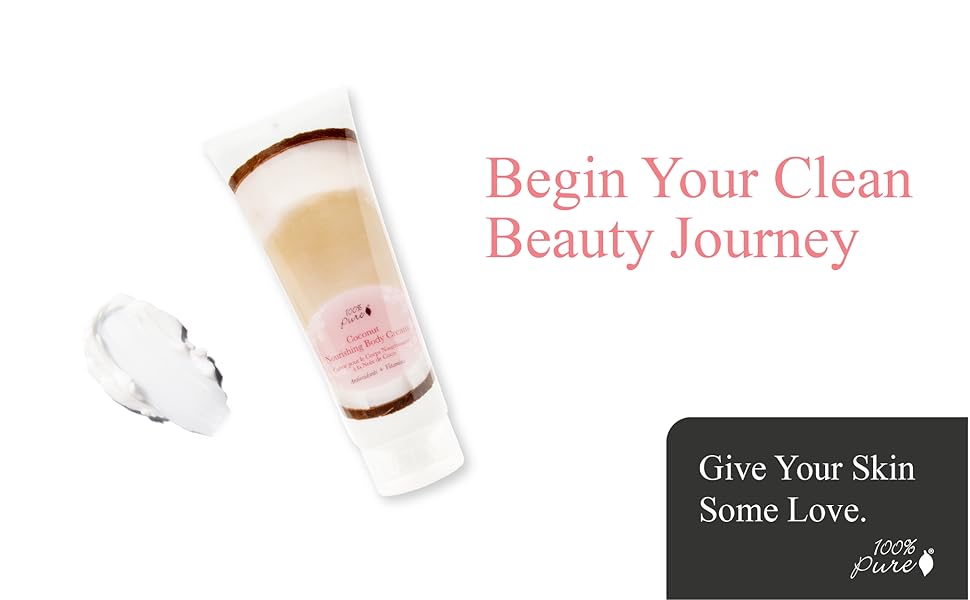 100 percent pure coconut nourishing body cream moisture rich lotion soothe dry itchy skin hands 