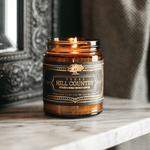 Texas themed candles by Jackson Vaughn texas holiday candle dallas candle texas themed gifts pecan