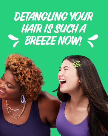 Detangling your hair is such a breeze now