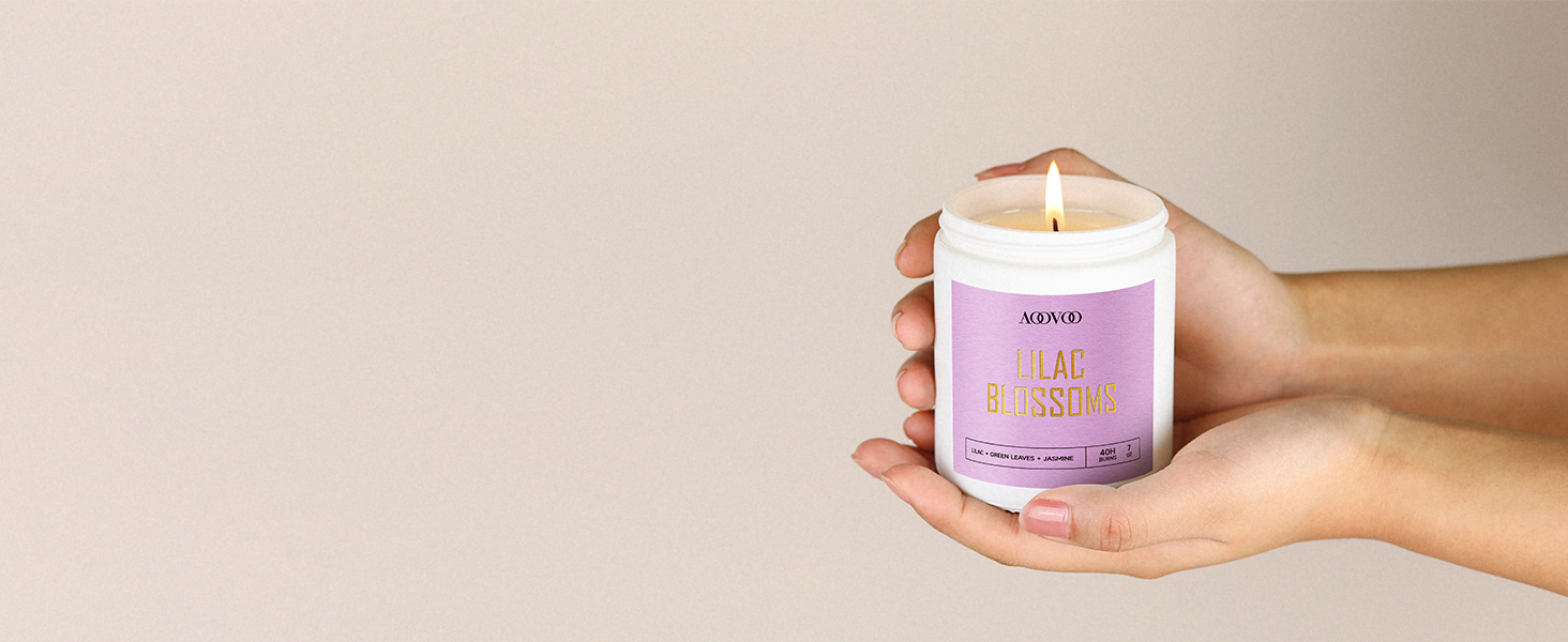 lilac candle
