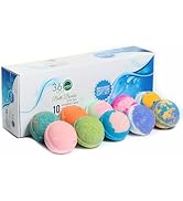360Feel Bath Bombs Gift Set - Handcrafted Moisturizing Bath Bombs for Women Infused with Essentia...