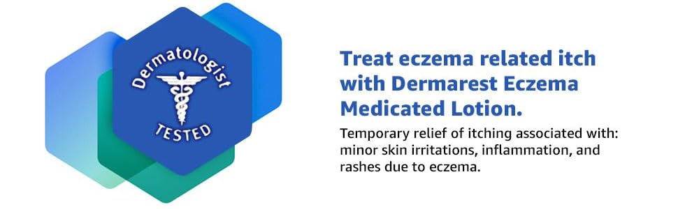 Treat eczema related itch with Dermarest Eczema Medicated Lotion.