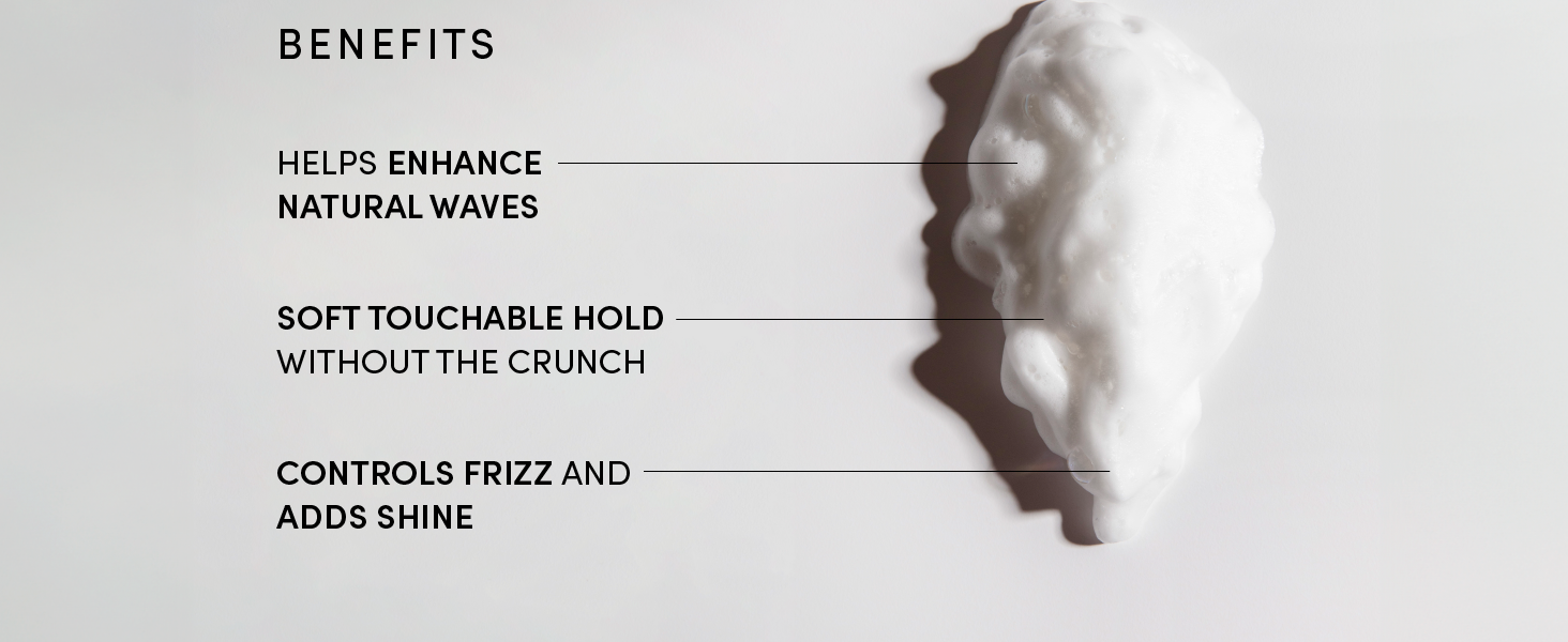this styling foam saves you time and delivers effortless beach waves that last all day