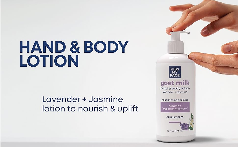 goat milk hand and body lotion and lotion for women lotion for men for dry skin body care and