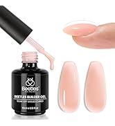Beetles Builder Gel for Nails, 7 in 1 Nude Pink Builder Strengthener Gel Hard Gel Jelly Gel light...