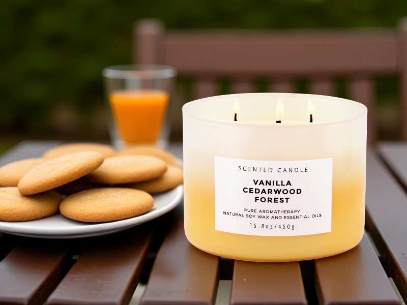 vanilla gifts cedarwood fragrance sweet scented candle bubbley candle forest scent for home office