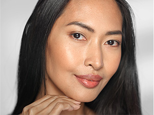 Woman with smooth, radiant looking skin