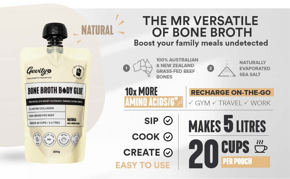 THE MR VERSATILE  OF BONE BROTH